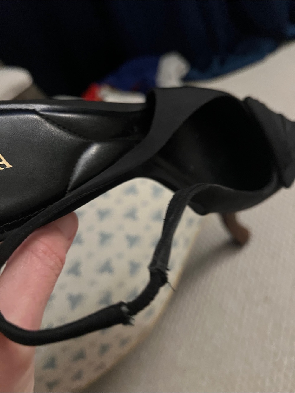 Zara Black Pointed Slingback Pumps with Strap Detail - Picture 5 of 12